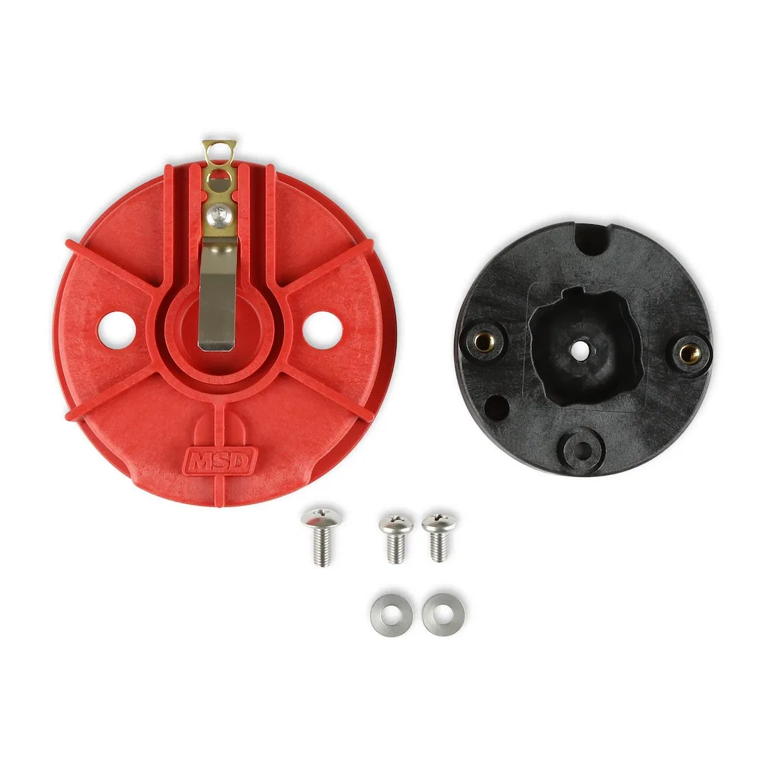 8457 – MSD CO. Distributor Rotor, For Use With MSD Low Profile Distributors Non Adjustable Red